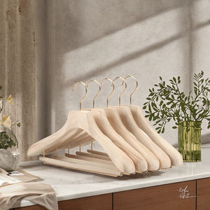 Natural <b>Wooden</b> Hangers Non-slip Wide Shoulder Suit <b>Rack</b> for Home Hotels Dorms and Stores Wood <b>Clothes</b> Hangers - Product Image 2