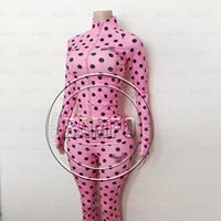 Ensemble de survêtement pour femmes à imprimé pois, 2 pièces, sweat-shirt à manches longues et pantalon de survêtement évasé, ensembles de vêtements de sport pour femmes