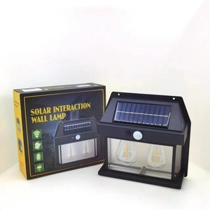 Portable Extérieur Solaire Interaction Mur Lanp Étanche Jardin Lumière LED Solaire Capteur De Mouvement Lampe pour Cour Garage Porte - Product Image 3