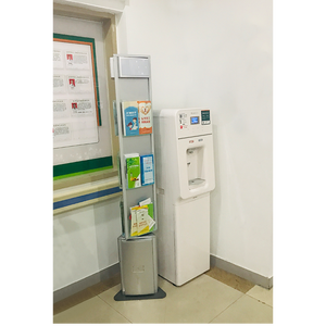 حامل كتب وصحف دوار ثلاثي الأبعاد قائم على الأرض، رف عرض A3 للدعاية والمعارض والمجلات - Product Image 4