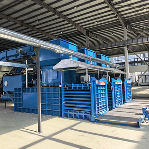 <span class=keywords><strong>Presse</strong></span> à balles <span class=keywords><strong>horizontale</strong></span> hydraulique entièrement automatique à haute efficacité pour le papier usagé, le plastique PET et le <span class=keywords><strong>carton</strong></span> - Product Image 1