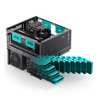 Boîtier Jonsbo N5 NAS de stockage et GPU Pc haute performance prend en charge les cartes mères EATX à 8 emplacements à échange à chaud et la carte d'extension pleine hauteur