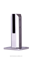 Rampe d'escalier moderne DETECH en verre noir mat avec tige en acier inoxydable, protection UV, résistante à la rouille et à l'eau, pour villa
