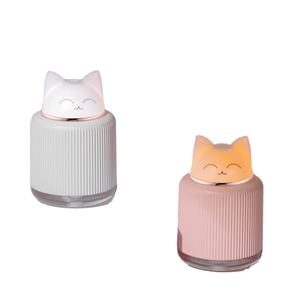 <b>Cat</b> Shape Aroma Diffuser Ultrasonic Humidifier Warm Color <b>Night</b> <b>Light</b> USB Aromatherapy Mist for Hotel Home Office Car - Product Image 1