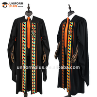 Robe de graduation classique personnalisée pour l'université, broderie, maître, bachelier, photo et tunique de graduation
