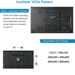 Cheap Small Metal Fixed <strong>Wall</strong> <strong>Mounted</strong> <strong>TV</strong> Stand Drilled <strong>Screw</strong> <strong>Mount</strong> <strong>TV</strong> Bracket Max VESA Screen Size 800x600 Universal Accessories - Product Image 5