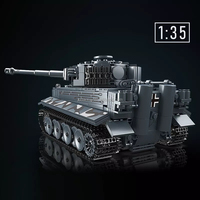 MOULD KING 20014 Puzzle Remote Control Tank Building Blocks Tank Tempur Militer MOC Bricks Mainan Edukatif Blok Bata Kit