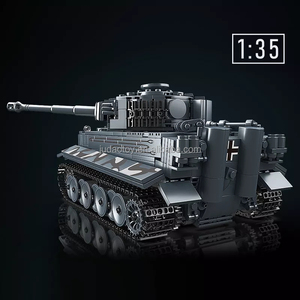 MOULD KING 20014 Puzzle <span class=keywords><strong>Tank</strong></span> télécommandé, blocs de construction, char de combat militaire, briques MOC, jouet éducatif, kit de briques - Product Image 3