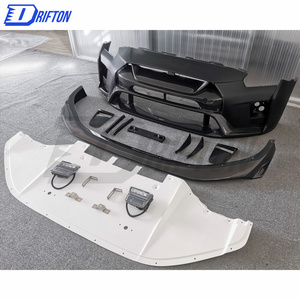 ชุดแต่งกันชนหน้าคาร์บอนไฟเบอร์บางส่วน รุ่นใหม่ปี 2019 สำหรับ GTR R35 แบบ Bolt-On ติดตั้งง่าย ใช้ได้กับรถทั่วไป - Product Image 3
