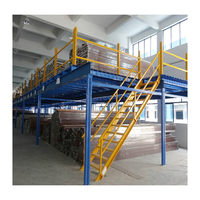 Système de rayonnage pour mezzanine en acier profilé H, plateforme de stockage d'entrepôt sur mesure à haute capacité de charge, capacité de 600 kg