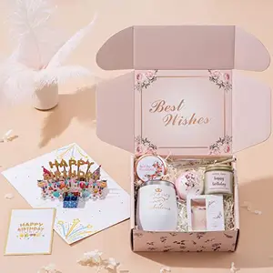 Special gifts for woman customized color and boxes bath gift set