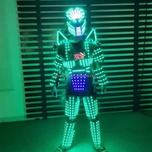<span class=keywords><strong>Club</strong></span> de nuit carnaval Rave scène fête porter LED Robot costume brillant Performance vêtements fête déguisement danse LED Robot Costume - Product Image 1