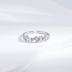 OEM plata 925 sterling Silver small <b>cheap</b> <b>ring</b> Marquise Cut stone Pave Setting Engagement 18k gold plated Romantic women <b>rings</b> - Product Image 3