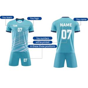 Camisetas de fútbol impresas para hombre personalizadas OEM uniformes de fútbol camisetas de fútbol - Product Image 2