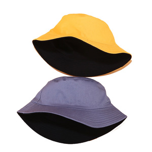 Chapeaux Bob en Coton Personnalisés OEM ODM avec Logo pour Enfants, Bébés, Design Unique, Deux Couleurs, Chapeau de Pêche et Randonnée Extérieur Noir pour Enfants - Product Image 3