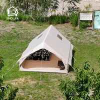 Tente de camping gonflable d'extérieur facile à installer, imperméable, avec pompe manuelle