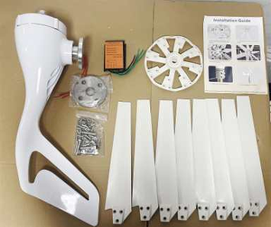 Éolienne de toit CoreChain à installation facile 1000W 24V, diamètre de rotor 120CM, système d'énergie libre avec garantie de 3 à 12 mois - Product Image 2