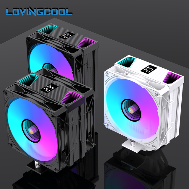 LOVINGCOOL Most Popular 2026 New Launch CPU Cooler TDP 235W PWM Two Fan Heatsink CPU Radiator LGA1700 1200 115X AM4/5 Processor