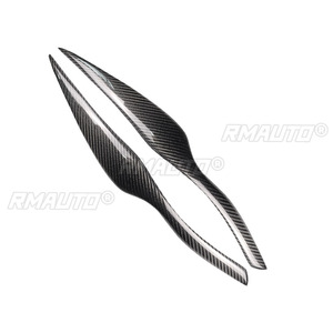 ฝาครอบตกแต่งไฟหน้ารถยนต์คาร์บอนไฟเบอร์แท้ 1 คู่ สำหรับ BMW E90 E91 ปี 2005-2011 อุปกรณ์ตกแต่งรถยนต์ - Product Image 2