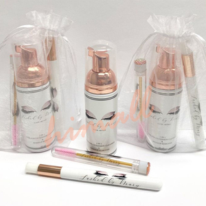 Private Label 60ml Natural Oil Free Eyelash Foam Empty Bottle Eyelash <strong>Extension</strong> <strong>Lashes</strong> Bath <strong>Lash</strong> Foam Shampoo <strong>Cleanser</strong> - Product Image 5