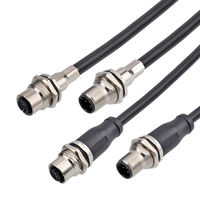 Conector GSEE-M12 Sobremoldeado, Macho M12, Blindado IP67, Arnés de Cableado Automotriz, 1.5A, Longitud de Cable 1M/2M/5M, Contacto de Latón