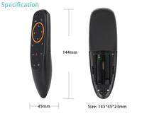 Télécommande Air Mouse G10S avec capteur G, fonction vocale, code automatique et code fixe, code roulant, sans fil 2,4 GHz pour Smart TV Box