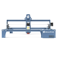 Graveur laser SCULPFUN S9 5,5W avec zone de gravure de 410*420 mm, précision élevée de 0,08 mm, spot comprimé ultra-fin de 0,06 mm