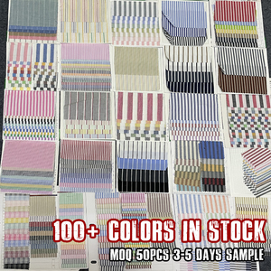 Polo Oversize in Cotone Morbido con Vestibilità Ampia, <span class=keywords><strong>Righe</strong></span> Bianche <span class=keywords><strong>e</strong></span> Nere, Patch Ricamato 3D Personalizzato <span class=keywords><strong>e</strong></span> Spalle Cadenti - Product Image 5