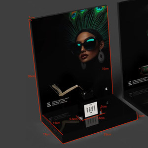 Soporte de exhibición cosmético acrílico de lujo para tiendas de maquillaje - Product Image 2