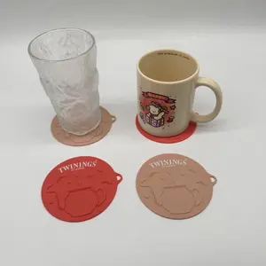 음료용 맞춤형 실리콘 컵 커버 컵을 위한 재사용 가능한 뚜껑 와인 글라스 코스터 티 바 용 먼지 방지 밀폐 씰