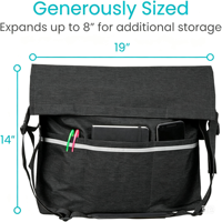 Accessoires pour aides à la marche : Sac de courses en polyester pour déambulateur/rollator
