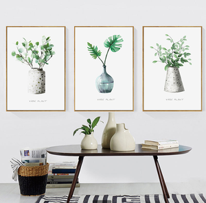 Hualun professionnel hôtel oeuvres fabricant vente chaude Cactus oeuvre plante succulente peinture toile mur Art - Product Image 3