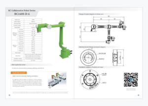 <span class=keywords><strong>6</strong></span>軸共同ロボットアーム20kgペイロード容量1600mmロボットパレット加工機 - Product Image 4