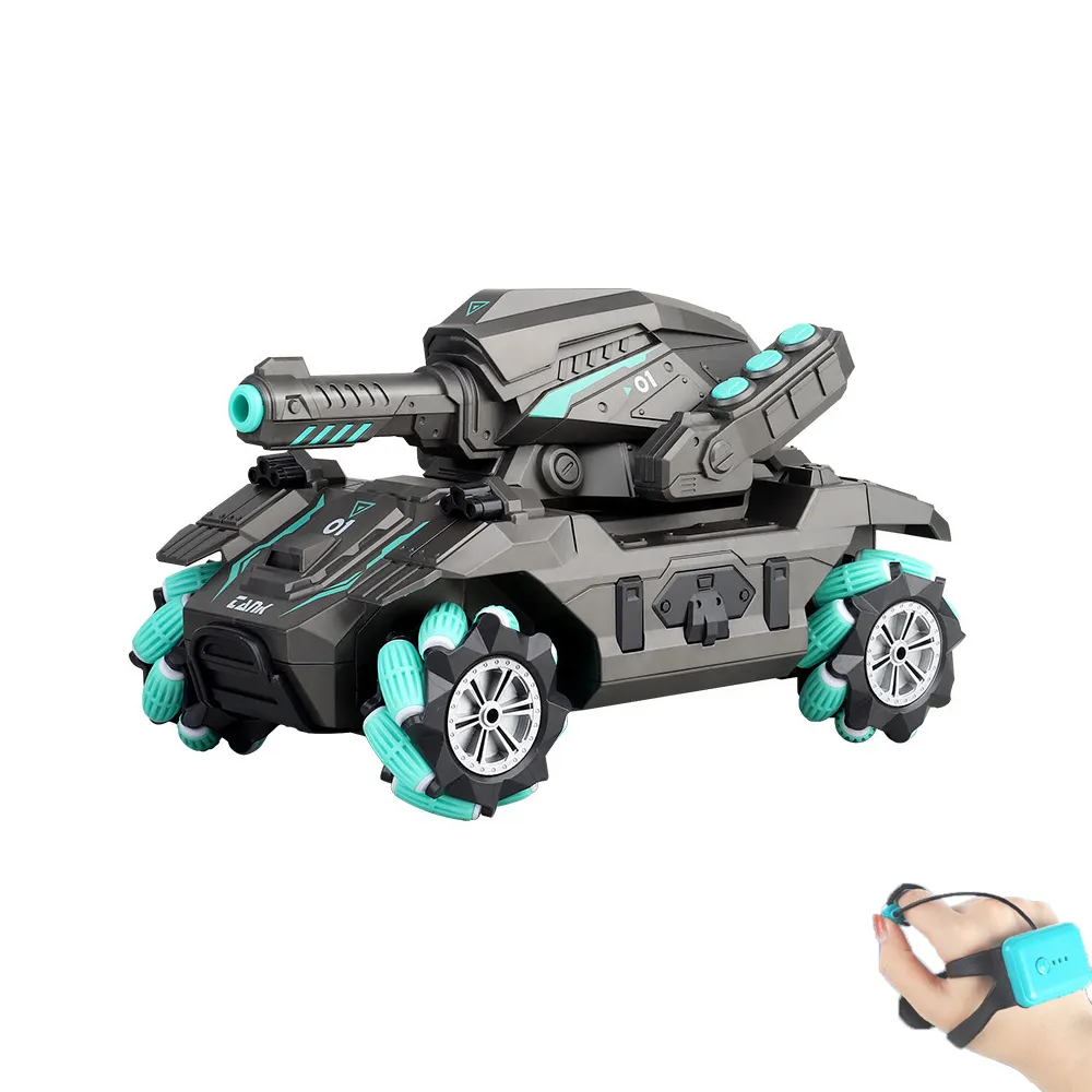 Multiplayer RC Toy For Boy Kids Gift 2.4G Radio Controlled Car 4WD Crawler Water Bomb War Hand Gesture Control Tank
