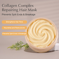 Mascarilla Capilar de Colágeno de Marca Privada, Mascarilla Acondicionadora Profunda para Prevenir Puntas Abiertas y Rotura, Mascarilla Capilar de Reparación Profunda, Mascarilla Capilar de Salón