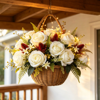 Bouquet de roses rustiques d'automne, fleurs artificielles en soie au toucher réel, mariage, bohème, vintage, Saint-Valentin, anniversaire, décoration de la maison