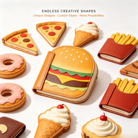 Individuelles Logo Geprägtes Neuartiges Geschenk mit Hamburger-Patchwork-Cover und Kompakter Tragbarer Größe für Hamburgerförmiges PU-Notizbuch