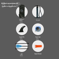 Accessoire multifonctionnel gonflable pour paddleboard, pour la course, le surf, la pêche, les loisirs, accessoire de support de chute