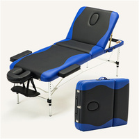 Camilla de Masaje Plegable Portátil para el Hogar, Ajustable en Altura, para Adelgazamiento Corporal, Belleza, Fisioterapia, Camilla Facial Ancha