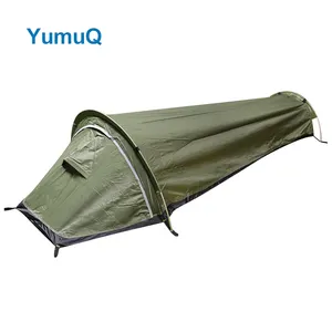 YumuQ tres estaciones mejor cúpula al aire libre ultraligero una persona Trekking mochilero senderismo tienda de campaña