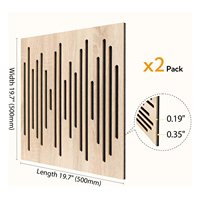 Diffuseur acoustique mural en bois MDF perforé pour studio de musique, panneaux acoustiques décoratifs insonorisants