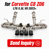 ING T304 Échappement arrière à soupapes avec tube en X pour Corvette C8 Z06 LT6 5.5L V8 2023+ |   Têtes de bâtonnets de ski de fond en fibre de carbone pour télécommande, vente en gros