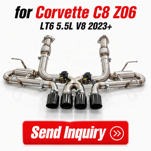 ING T304 Échappement arrière à soupapes avec tube en X pour Corvette C8 Z06 LT6 5.5L V8 <span class=keywords><strong>2023</strong></span>+ |   Têtes de bâtonnets de ski de fond en fibre de carbone pour télécommande, vente en gros - Product Image 1
