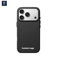 Étui de protection personnalisé en cuir végétalien élégant de qualité supérieure pour iPhone 18 17 16 15 14 13 12 Pro Max Plus Air