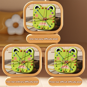 Vente en gros <span class=keywords><strong>Jeu</strong></span> de société éducatif de table pour enfants Grenouilles personnalisées dénoue la corde <span class=keywords><strong>Jeu</strong></span> compétitif en plastique multi-joueurs - Product Image 5