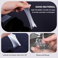 Pastilles adhésives double face pour fixation murale, ruban adhésif double face pour murs, support mural nano, pastille robuste transparente