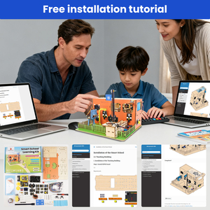 Kit Pembelajaran Sekolah Pintar DIY untuk Siswa Sekolah Dasar dan Menengah, Eksperimen Pemrograman STEAM, Kontrol <span class=keywords><strong>Web</strong></span>, untuk Arduino - Product Image 5