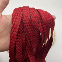 Cordon plat en polyester Jacquard personnalisé de 1.5 cm, couleur ethnique, pour sacs, vêtements, chaussures, textiles d'intérieur