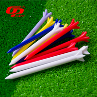 Accessoires de golf en gros, produits en plastique, tee de golf de couleur personnalisée, tee de golf de haute qualité, durable et unique