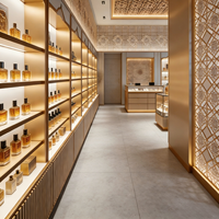 Présentoir à bijoux personnalisé avec logo, vitrine en verre pour les boutiques de bijoux de marque